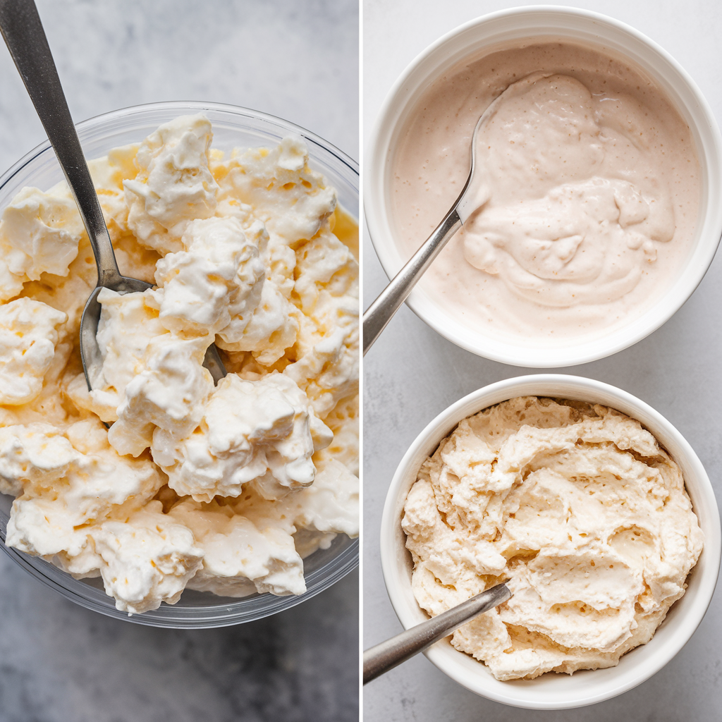 Comparison of Cottage Cheese and Creamed Cottage Cheese
