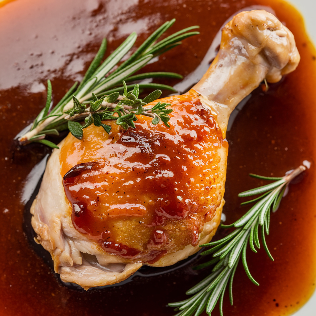 A beautifully prepared plate of chicken dressing with golden brown edges.