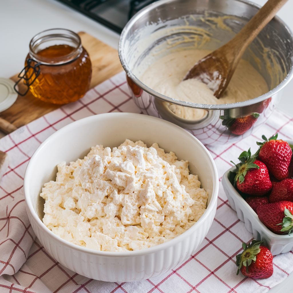 Cottage Cheese Adding Creamy Texture to Muffins
