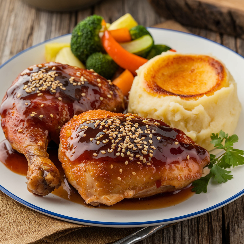 Alice Springs Chicken with Side Dishes
