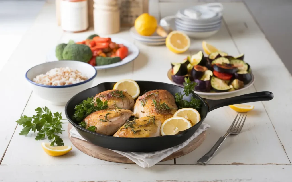 Quick Meals – A One-Pan Lemon Herb Chicken Dinner