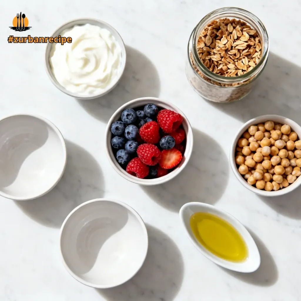 ingredients ready to assemble for no-cook quick meals without heat